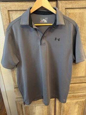 Under Armor Men's Gray Short-Sleeve Performance Polo